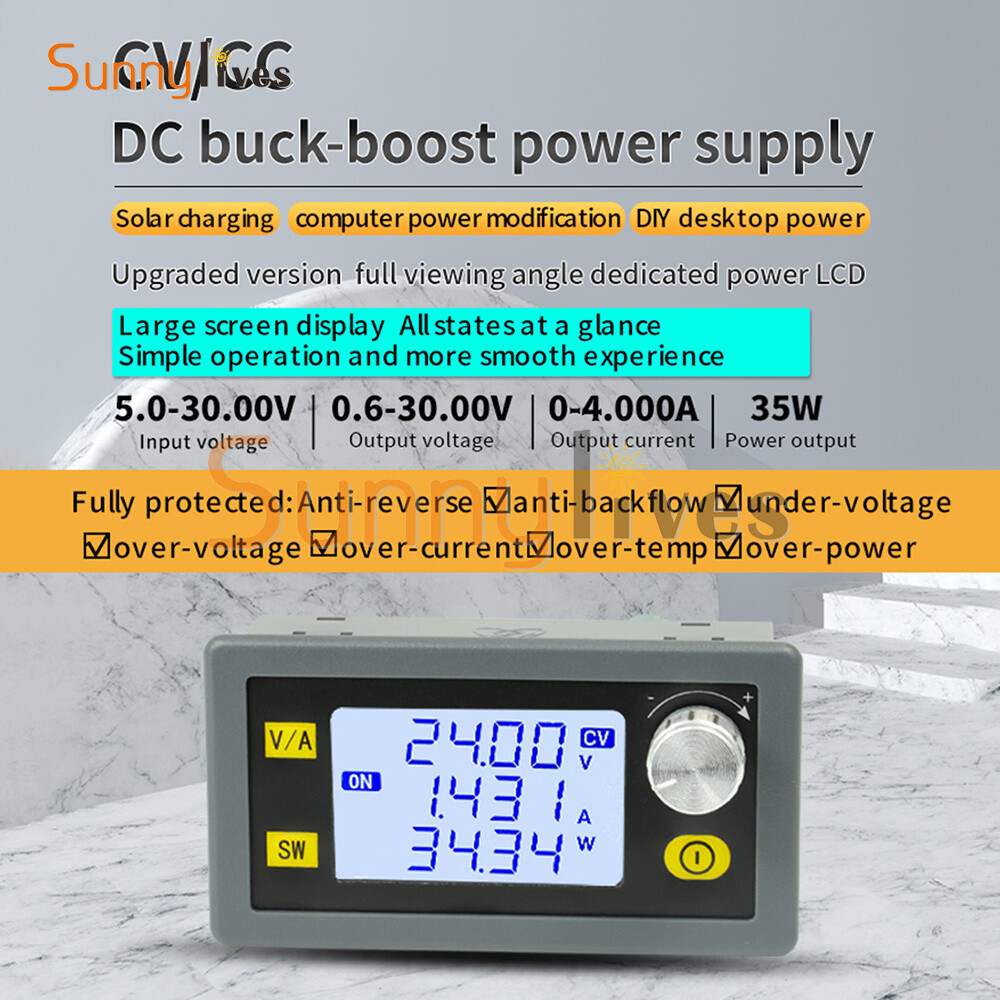 DC Adjustable Step Up Down Buck Boost Power Supply Voltage Regulator Module