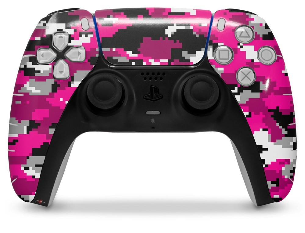 Skin Sony PS5 Controller WraptorCamo Digital Camo Hot Pink
