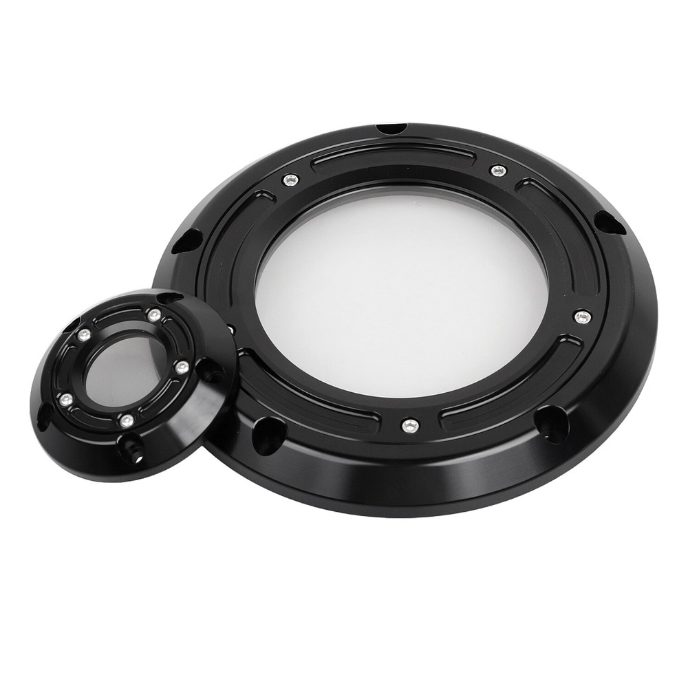 Black Engine Derby Timing Timer Cover For Harley Electra Road Tri Glide FLHTC