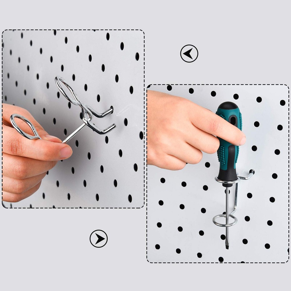 12 Pieces Screwdriver Organizer Tool Holders Multi-Tool Holder Double-Ring To...