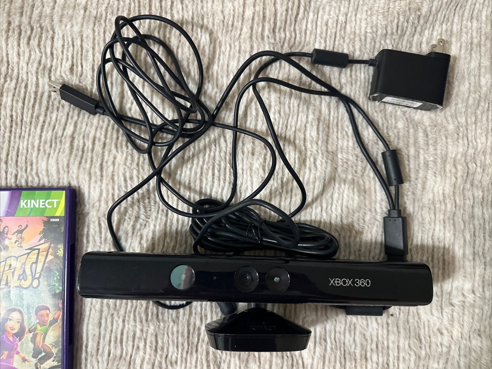 Microsoft 1414 Xbox 360 Kinect Sensor Bar w/ 2 Games!