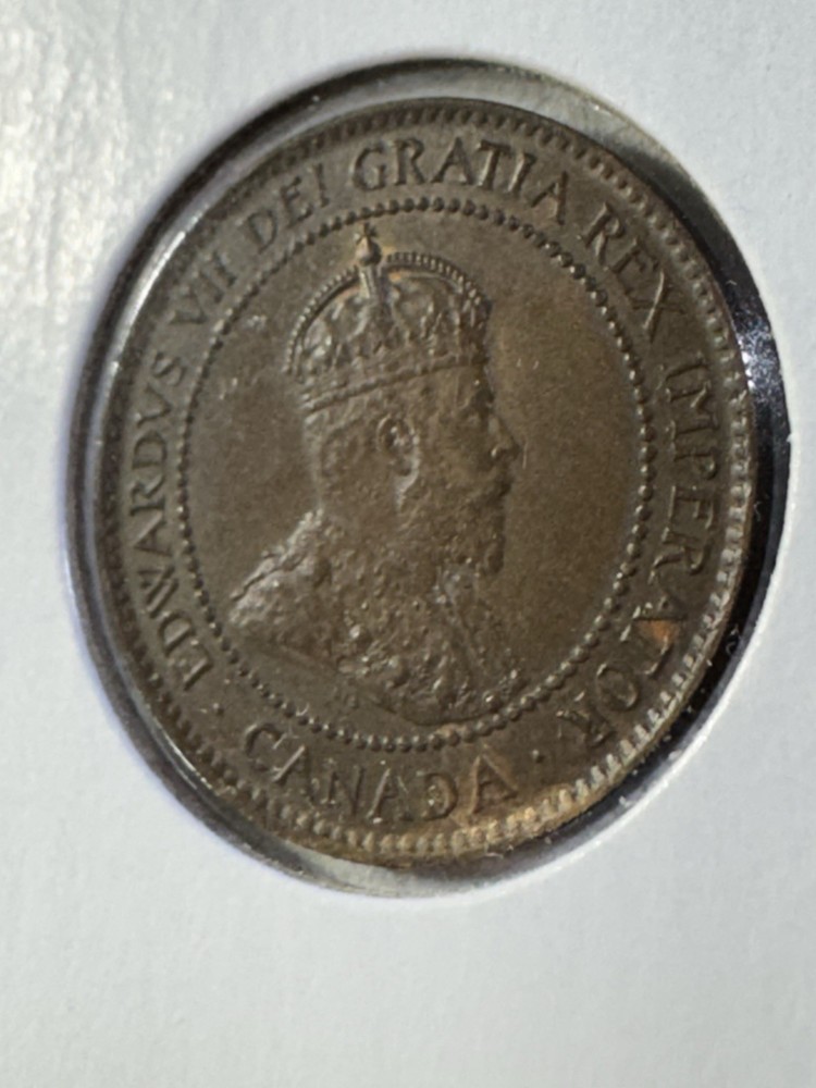 1903 Canada Large Cent Bronze Coin Cleaned