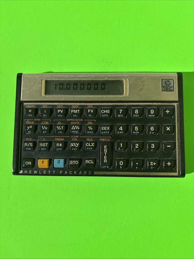 HP 12C Calculator Hewlett Packard Tested Working