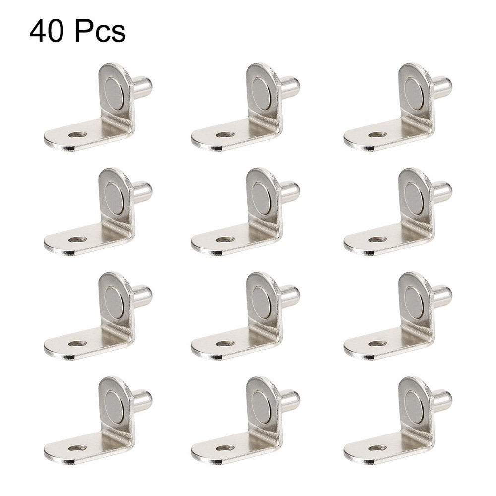 Shelf support pin, 5mm L-shaped support, wardrobe shelf, pin bracket 40pcs