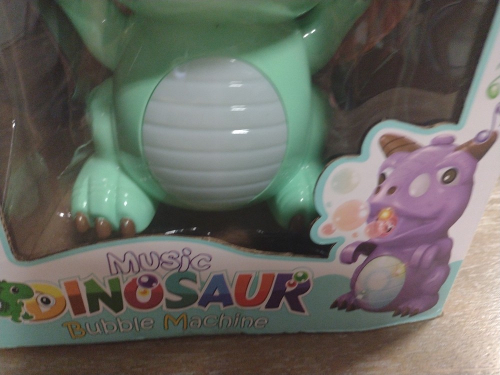 Bubble Music Machine Dinosaur Bubble Maker Automatic Bubble Blower Fun Bath. T6