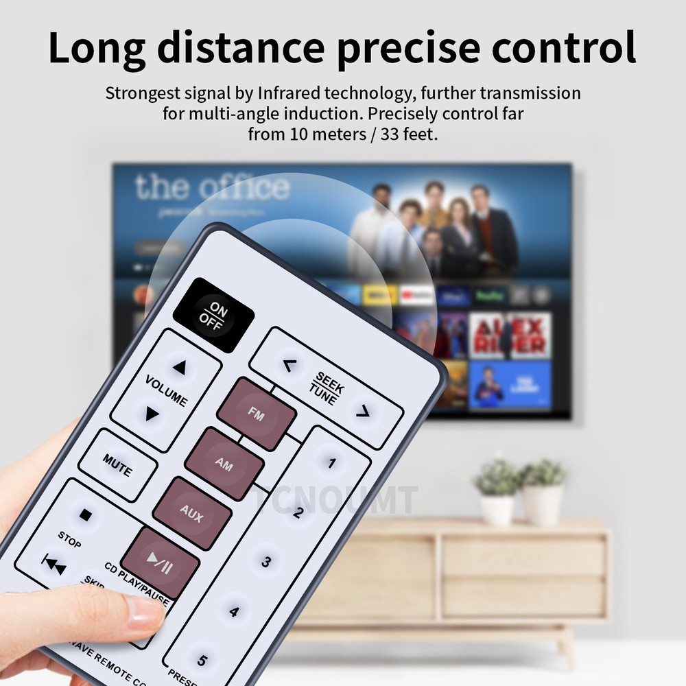 For Bose Acoustic Wave CD Remote Control CD-3000 Music System White