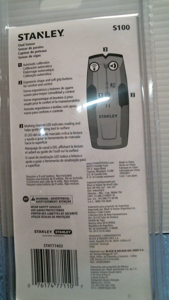 Stanley Stud Sensor, Yellow (STHT77403) FS