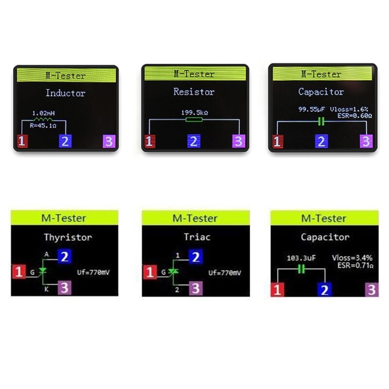 Multifunction Transistors Tester TFT Display Digital Transistors Tester Simple