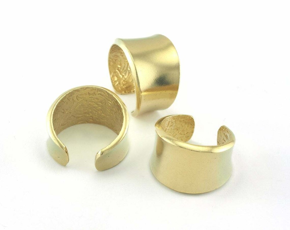Adjustable Ring raw Brass (18.5mm 8.5US inner size - Adjustable ) Oz3454