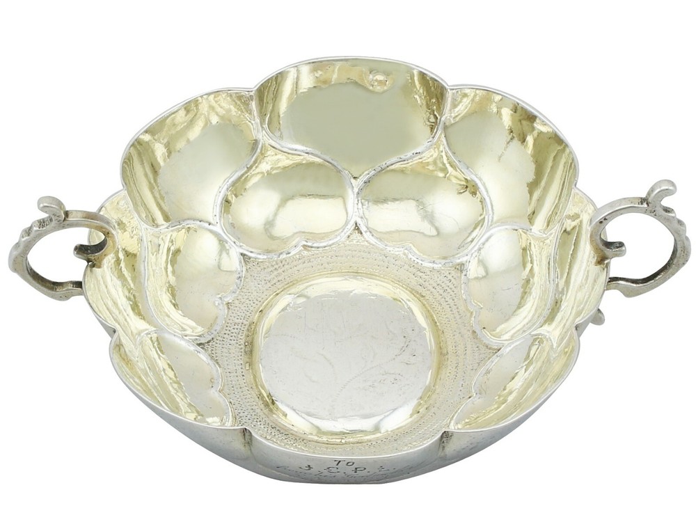 Antique German Silver Wine Taster Circa 1695