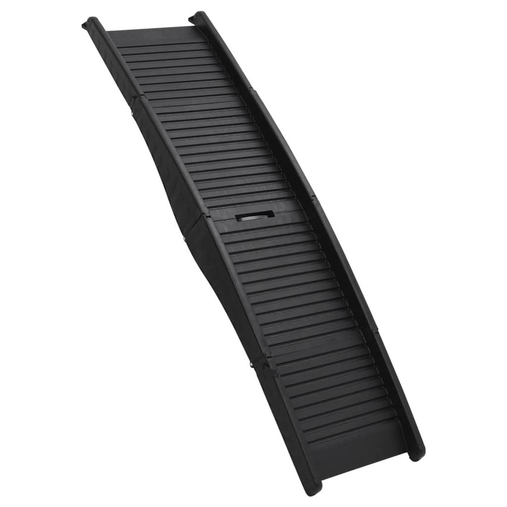 Dog Ramp Black Plastic Folding Foldable Dog Ramp Rectangular
