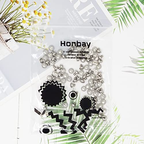 Honbay 100PCS M3x5 Round Head PC Mounting Computer Screws Nickel Plated
