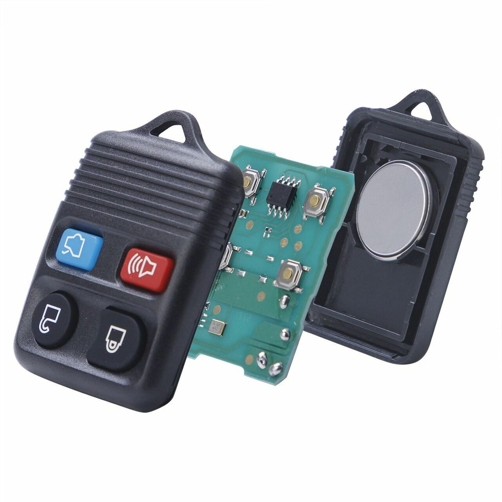 2PCS Remote Keyless Entry Car Key Replacement For Ford Mercury 4 Button Key Fobs