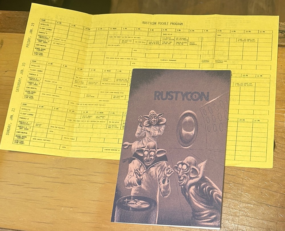 1984 RUSTYCON SCIENCE FICTION CONVENTION PROGRAM + POCKET PROGRAM SEATTLE PNW