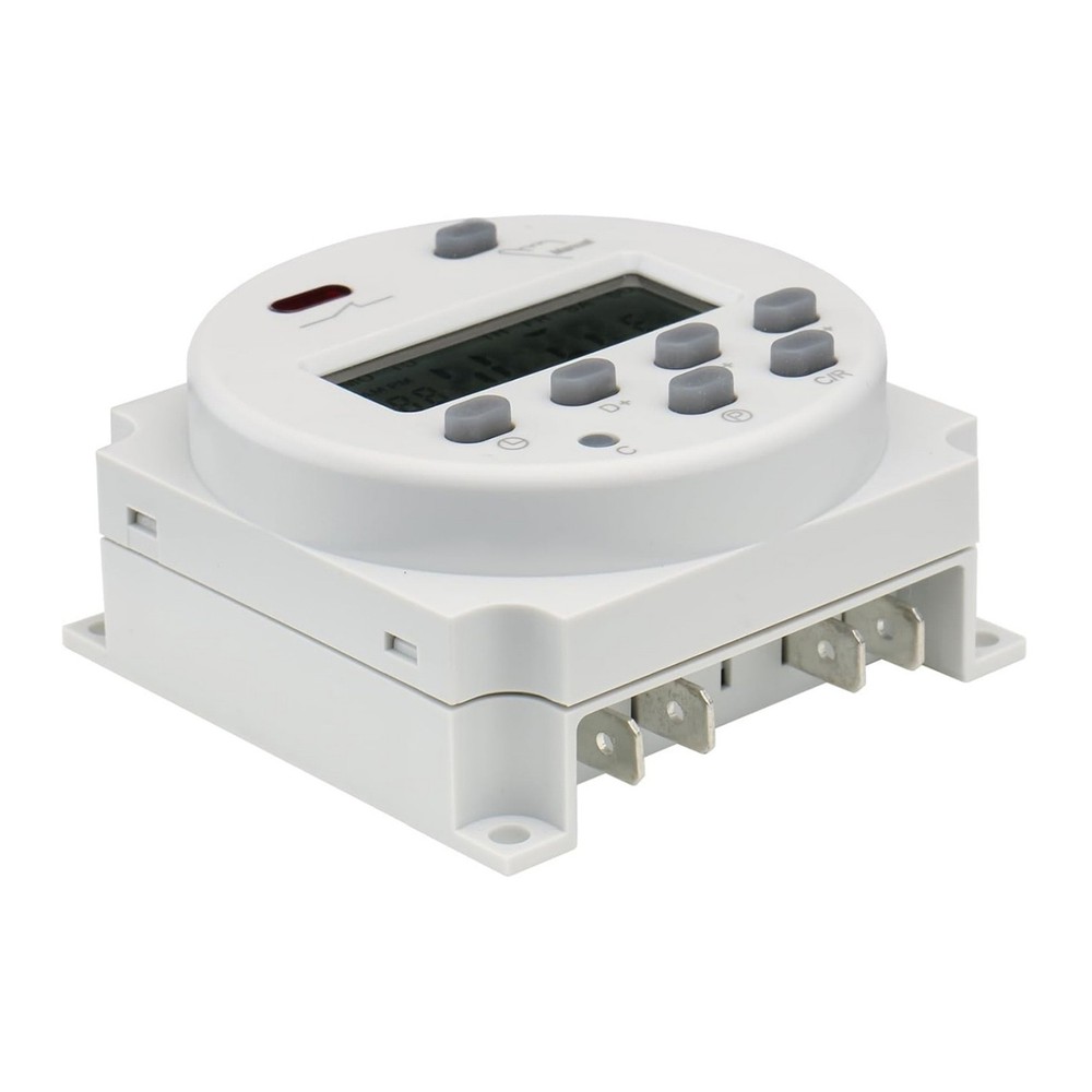 DC 12V Digital LCD Weekly Programmable Timer For Relay Switch 16A 17 Programs