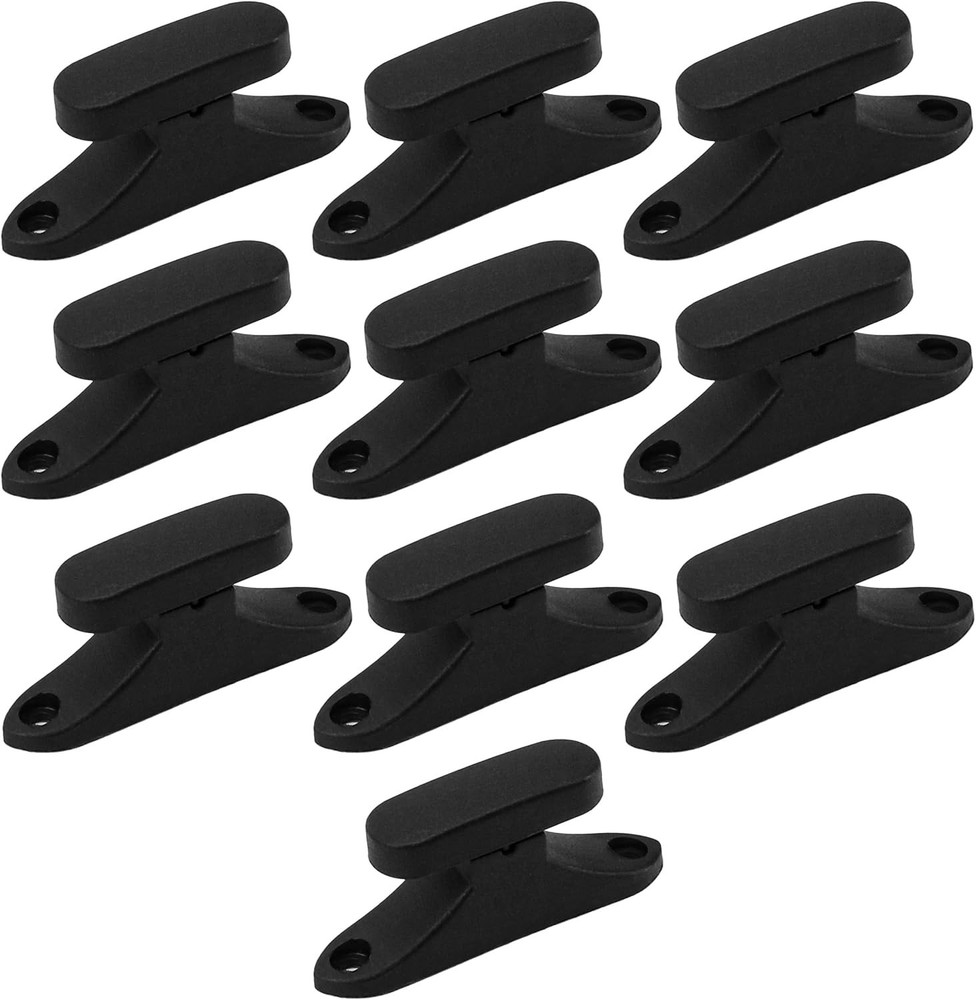 10 Pcs ABS Violin Case Bow Holders with Screw, Replacement Clips