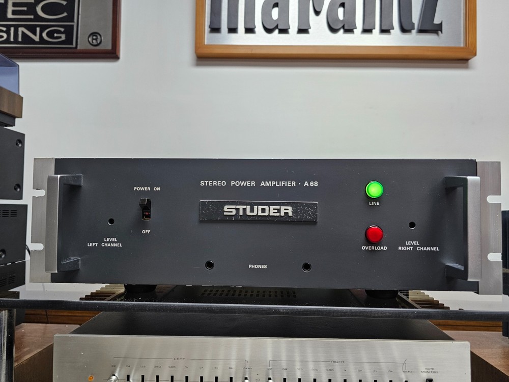 Power Studer A-68 Stereo Amplifier Serviced Operational