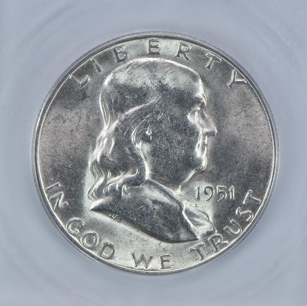 1951-S Franklin Half Dollar MS64 ICG