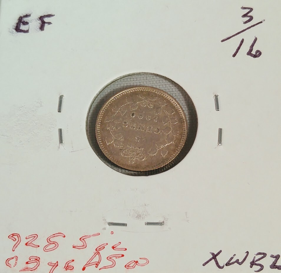 1900 Canada 5 Cents