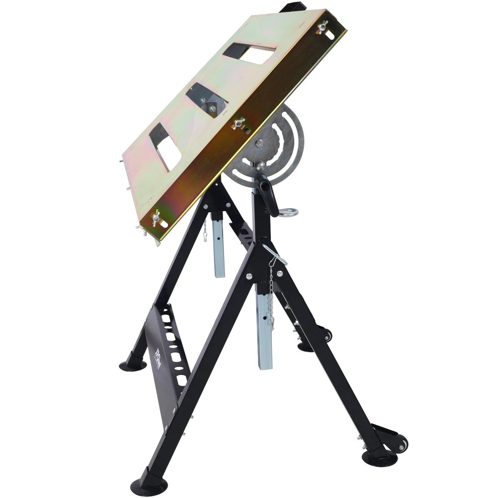 Welding Table 30"x20", 400lbs Load Capacity on Wheels, Foldable & Adjustable