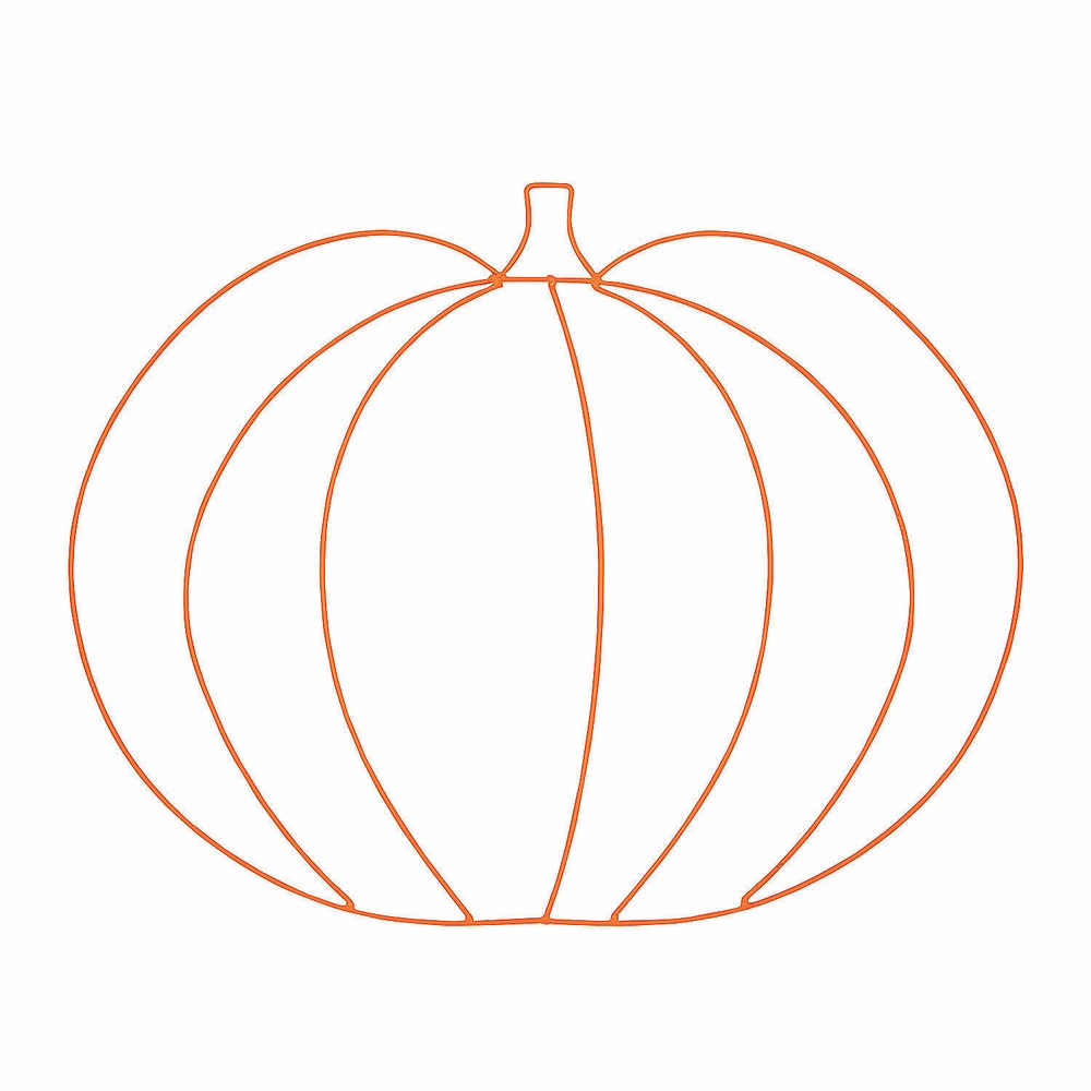 Pumpkin Wire Wreath Frame, Craft Supplies, 1 Piece