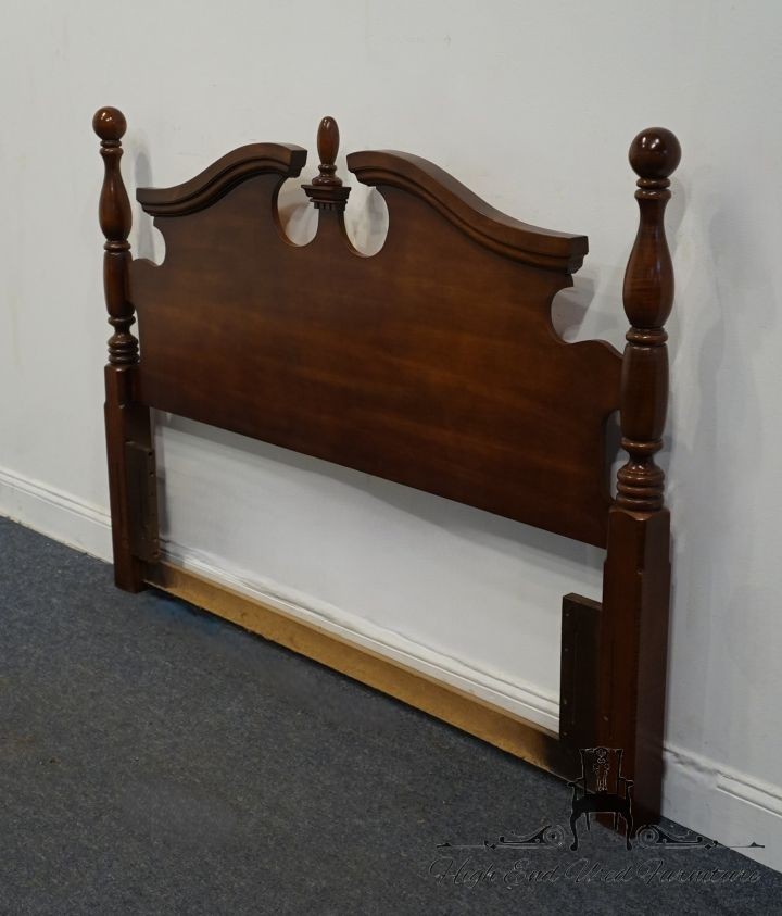 HIGH END Solid Cherry Traditional Style Queen Size Pediment Headboard 828-957...