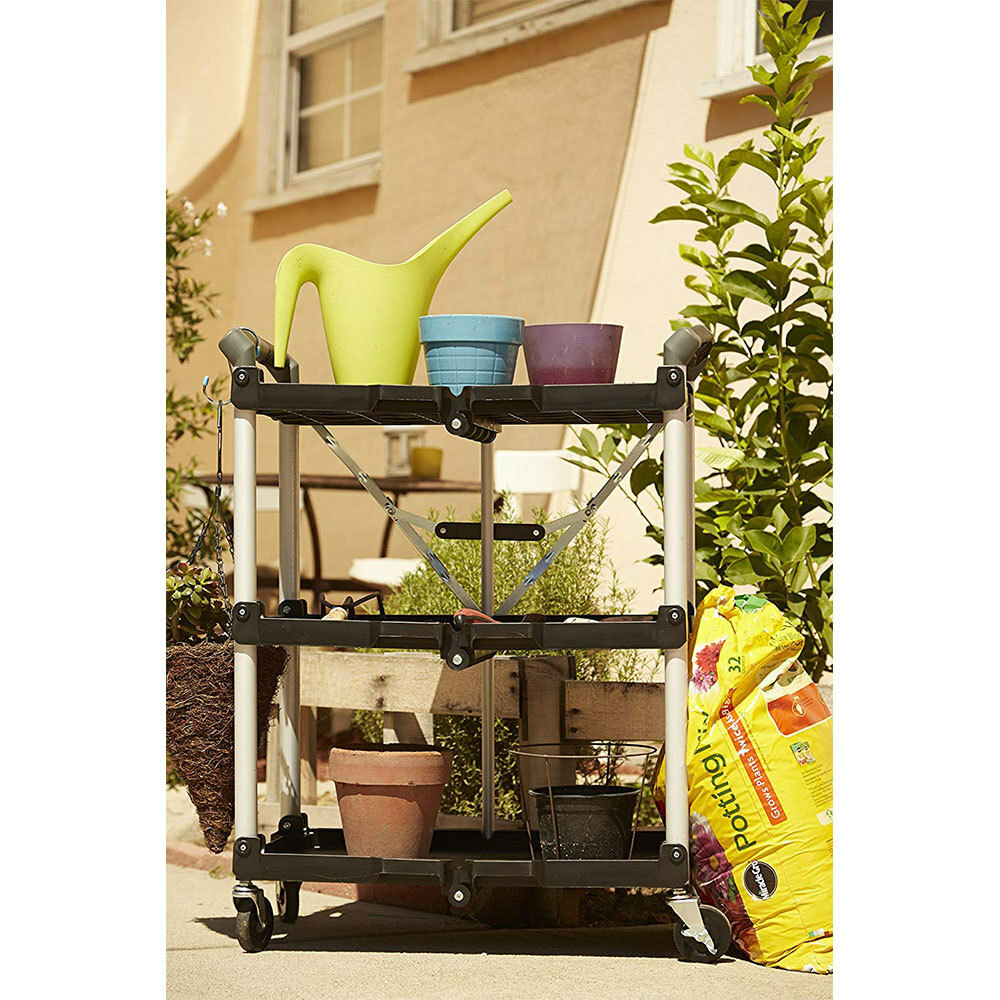 Folding Portable Tools Rolling Cart Ergonomic Easy Use