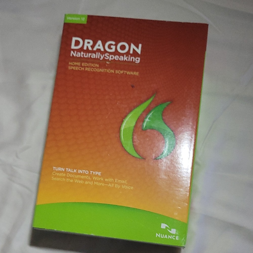 Nuance Dragon NaturallySpeaking 12 Home Speech Recognition Software Windows 7 E…