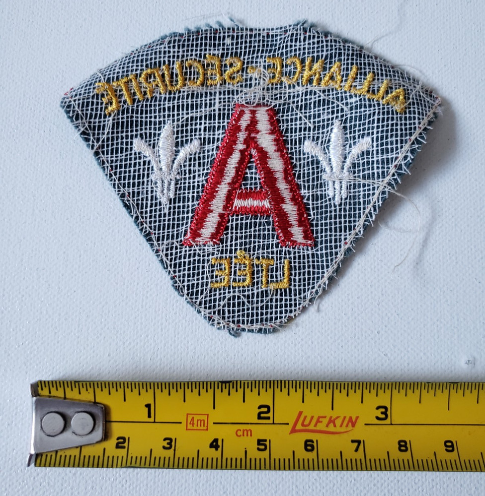 Quebec ALLIANCE-SÉCURITÉ Security Guard Patch Canada