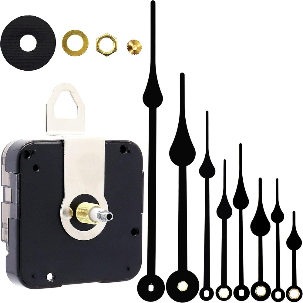 Elegant Quartz Wall Clock Movement Kit - Durable Plastic & High Torque Design