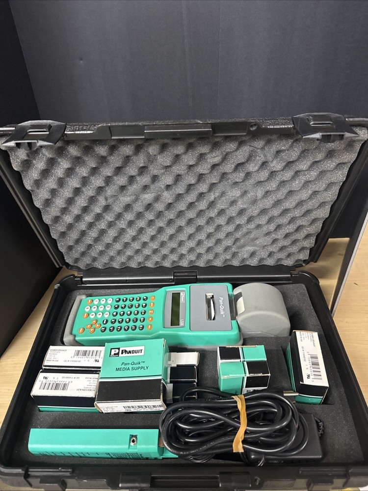 Panduit Pan Quik LS3E handheld label printer dot matrix  -  With Case