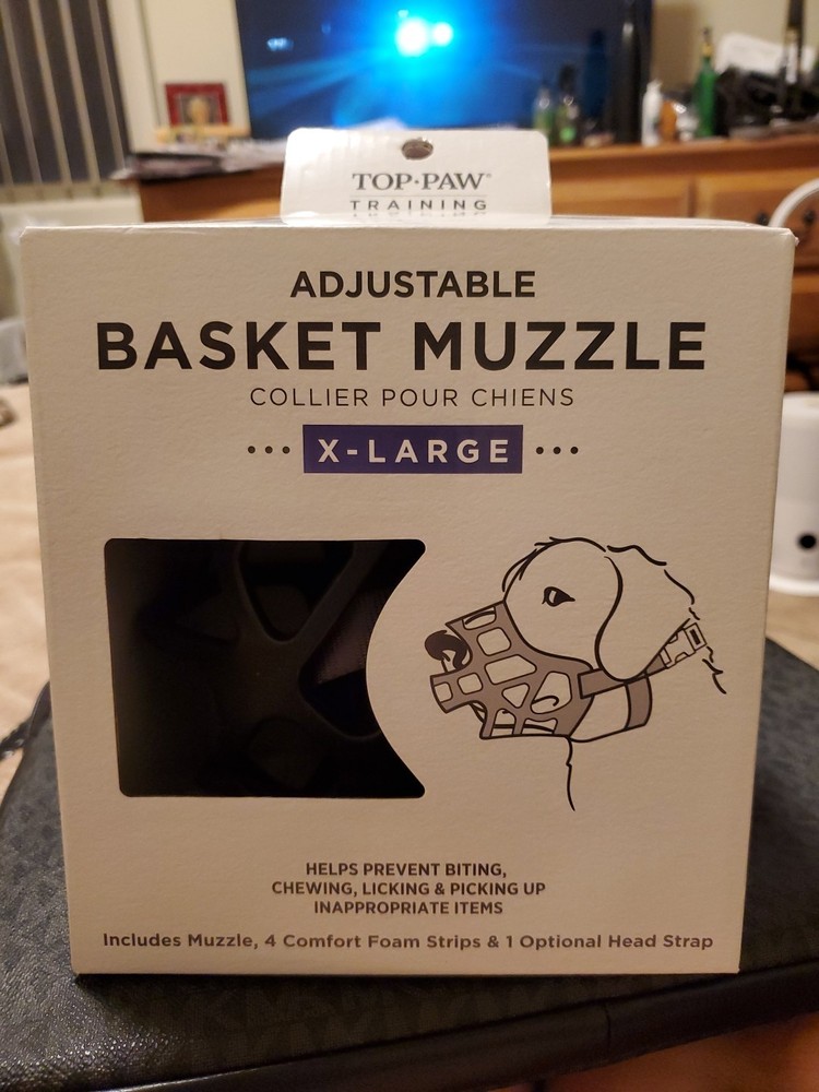 Top Paw TRAINING Adjustable DOG basket Muzzle X-Large