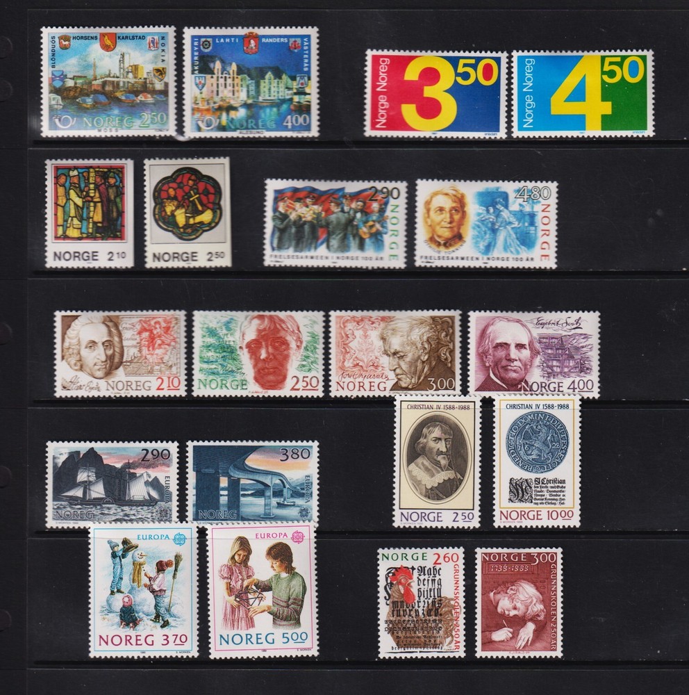 Norway - 9 Commemorative sets, mint, cat. $ 35.40