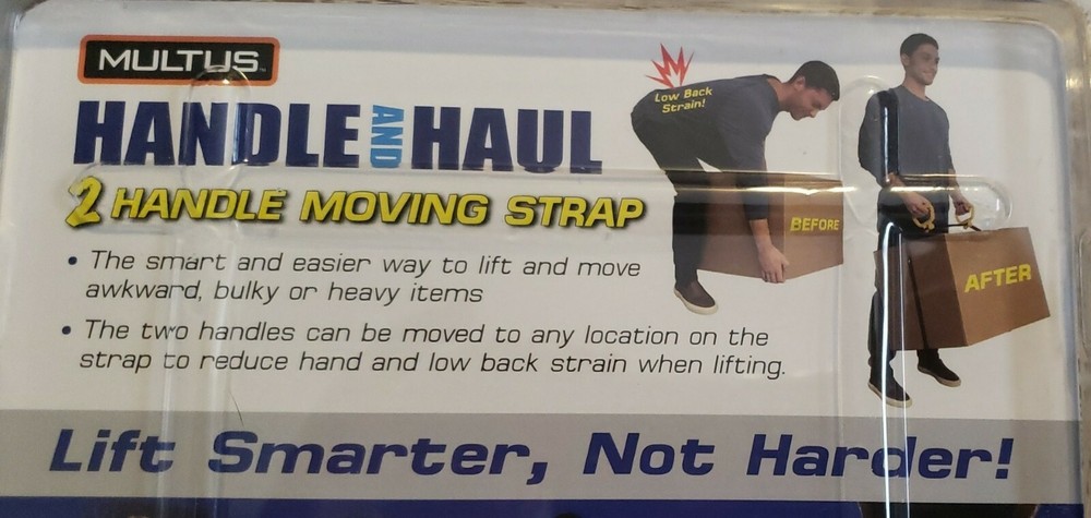 MULTUS Handle and Haul 2 Handle Moving Strap Boxes Furniture Appliances & More
