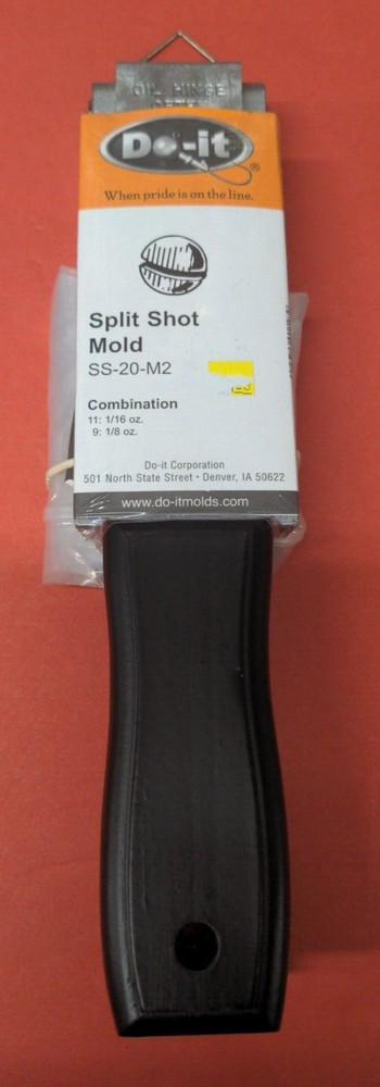 1127 NEW. Do-It SPLIT SHOT SINKER MOLD SS-20-M2