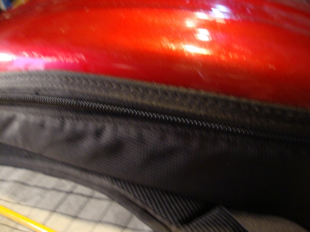 Axio Back Pack RED Hardshell Motorcycle / Bike Protective pack has top strap