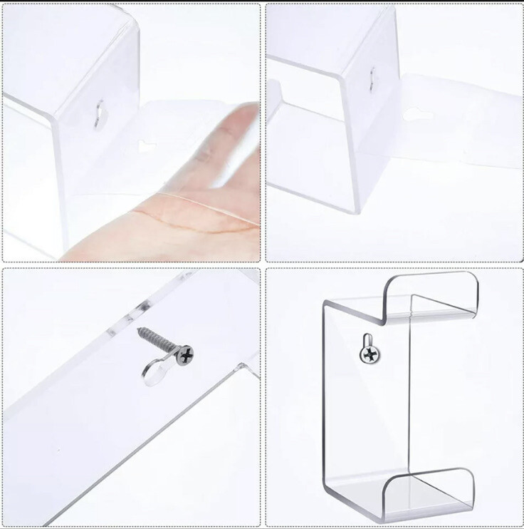 Wall Mount for Gaming Headset & Controller | Clear Acrylic Display Rack | Space