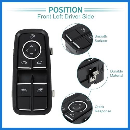 Front Left Driver Side Power Window Switch Window Control Switch Fit for