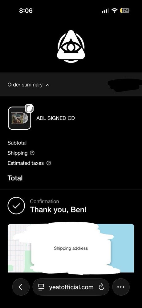Yeat ADL SIGNED CD