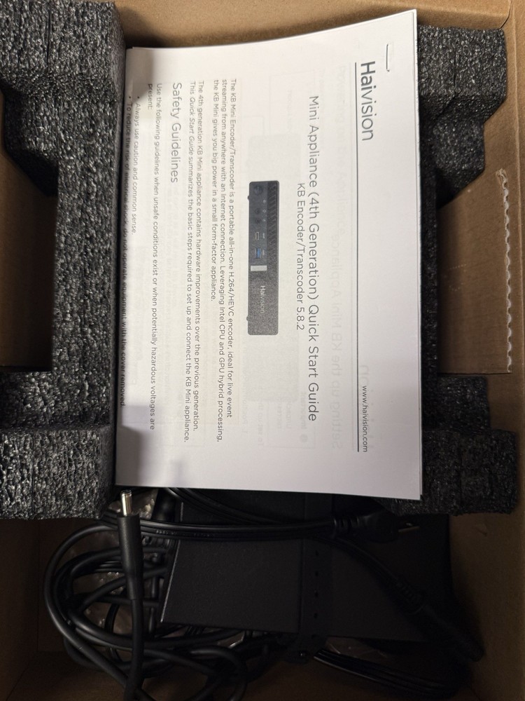 Haivision Kb Mini Encoder/decoder H.264 ￼ Used