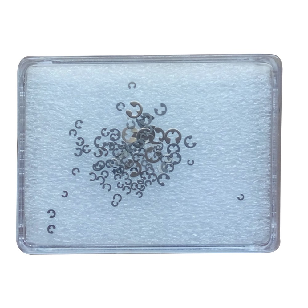 90Pcs 9 Sizes Chronograph Watch Pusher Button C-clip E Clip Circlip Ring Tool