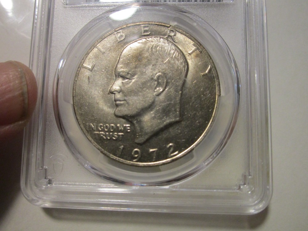 1972 PCGS AU58 EISENHOWER IKE DOLLAR TYPE 2