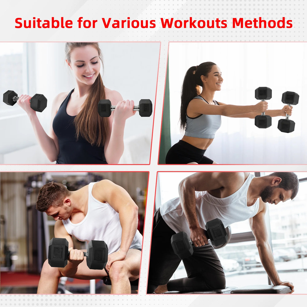 Non-Slip Grip Hex Dumbbell 70 Lbs Single