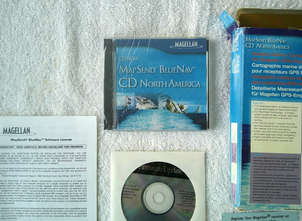 Magellan Map Send Blue Nav CD North America, NEW