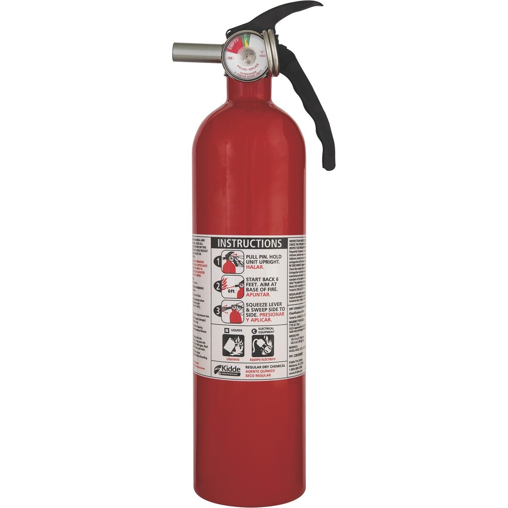 Kidde Class B/C Fire Extinguisher, Model# 440161MTL