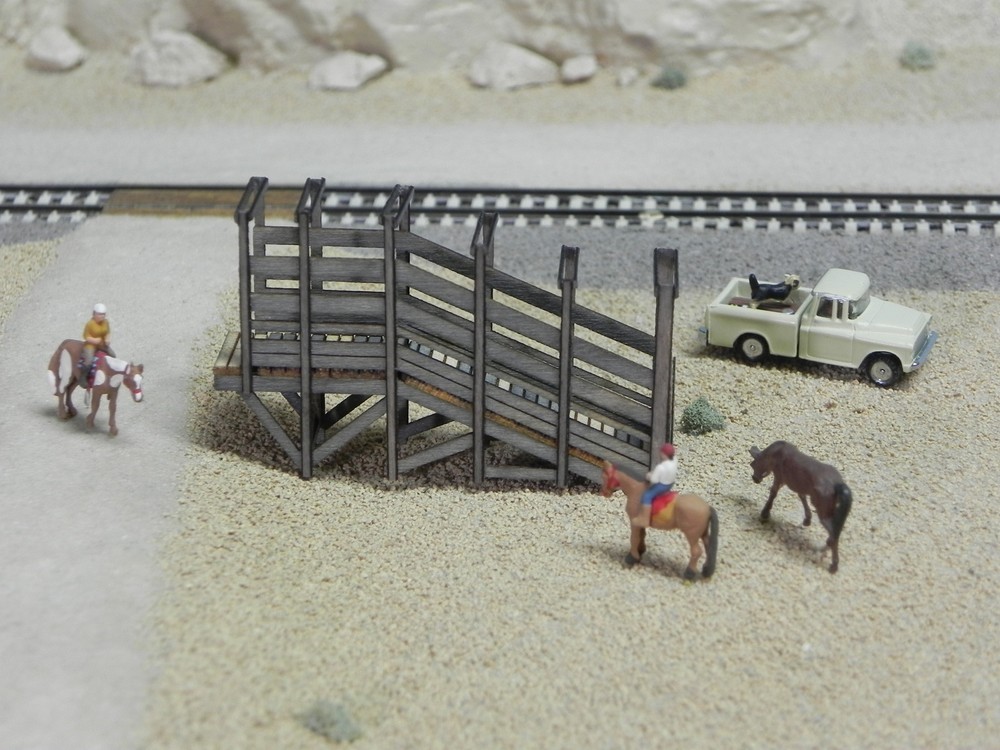 HO Scale **LASER CUT ** Custom ** Stock Loading  Ramp Kit