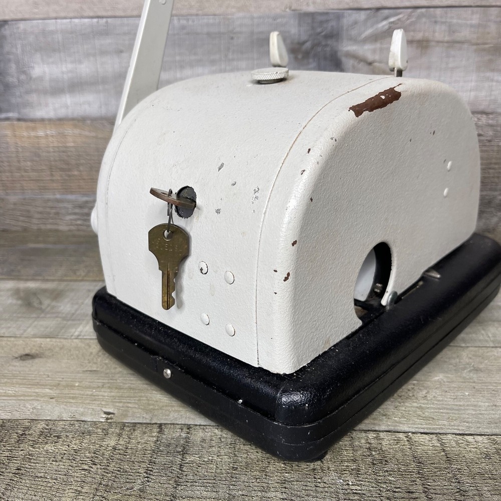 Burroughs Protectograph Check Writer Untested For Parts