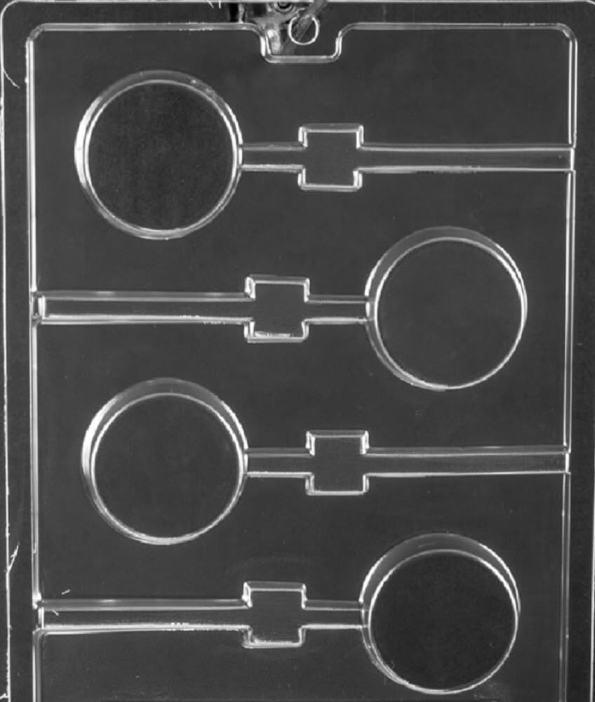 Plain Round Cookie Lollipop Chocolate Mold AO150 DIY Candy Making Mold