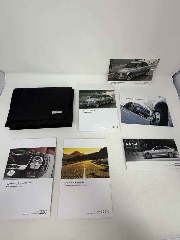 2014 Audi A4 S4 Owners Manual OEM Complete Set