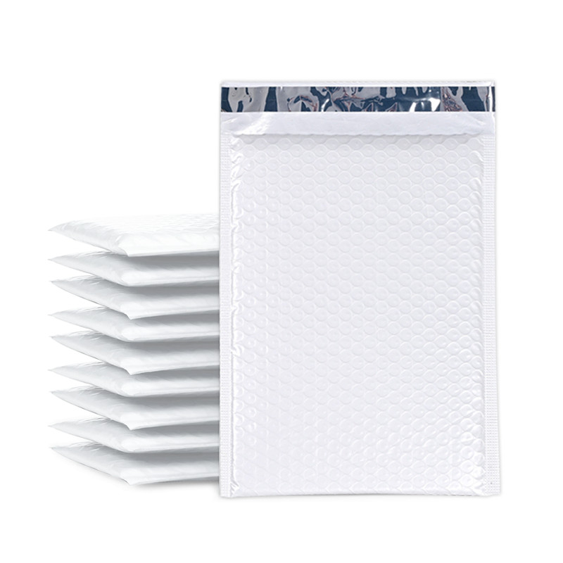 White Bubble Envelopes 7.25x11 Inch Shockproof Express Packaging 100 Packs